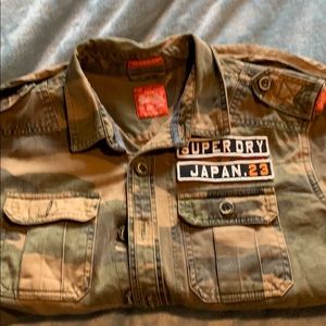 SuperDry Camo collard shirt